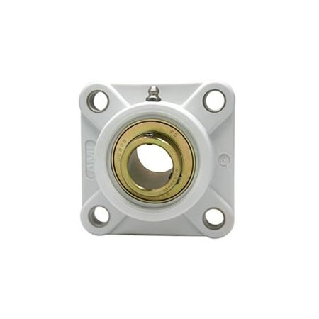 Ami Bearings SINGLE ROW BALL BEARING - 1-15/16 ZINC WIDE SET SCREW BLACK 4-BOLT FLANGE UCFPL210-31MZ2B